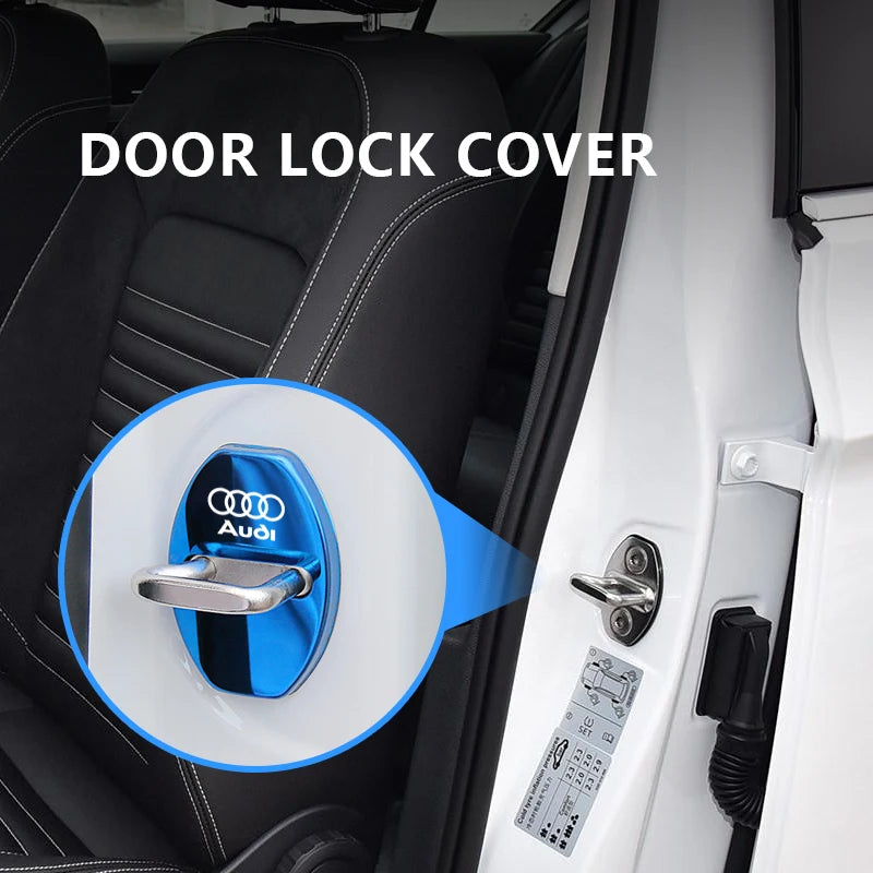 4PCS Car Door Lock Cover  For Audi