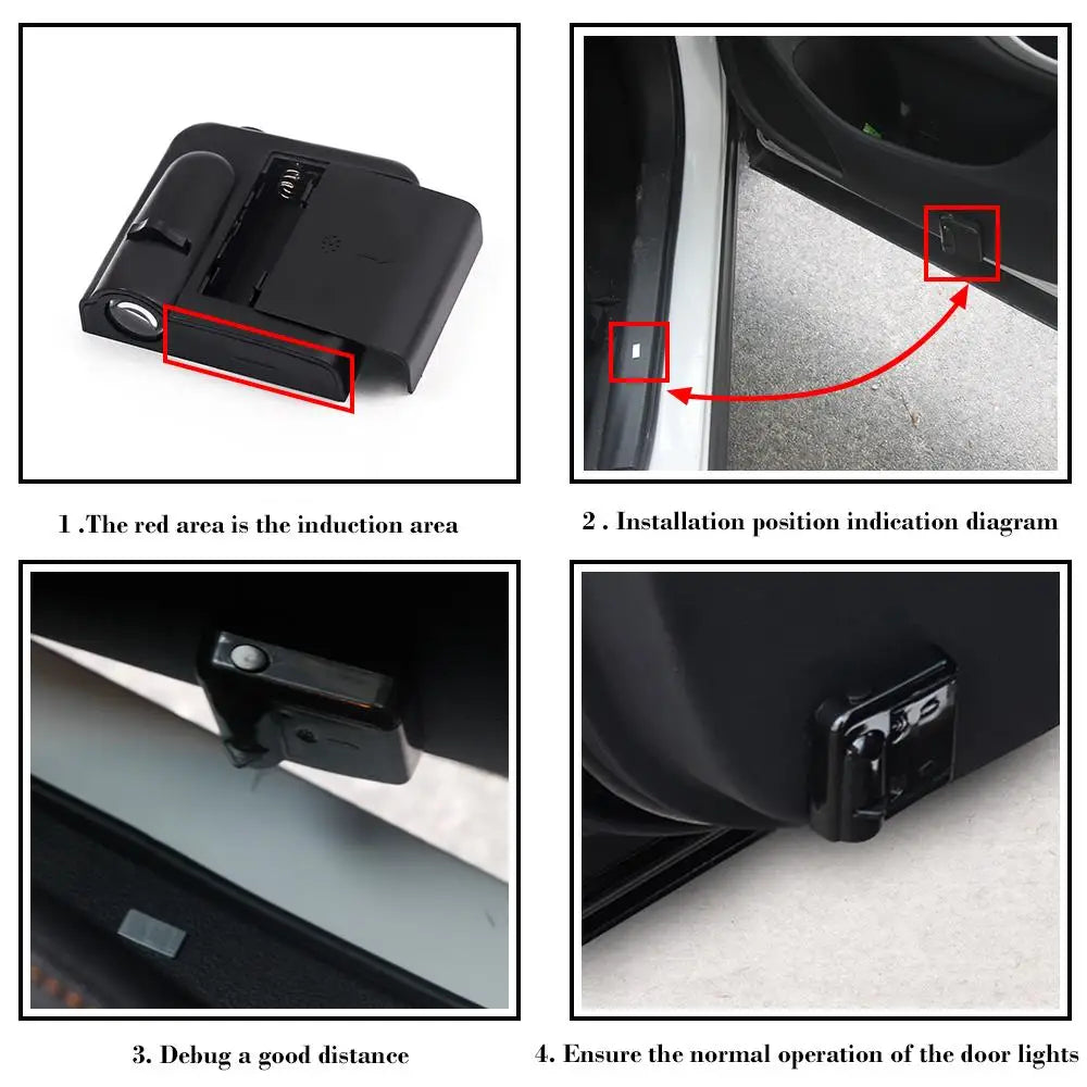 LED Car Door Welcome Light Laser Projector For Audi