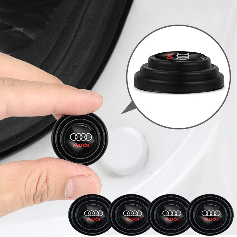 4Pcs Car Door Anti-shock Interior For Audi