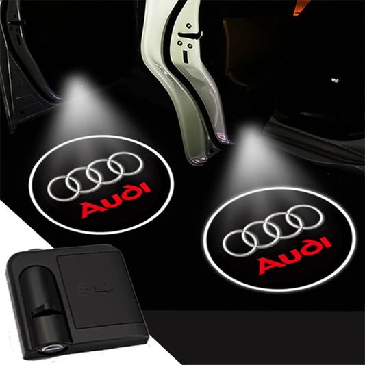 LED Car Door Welcome Light Laser Projector For Audi