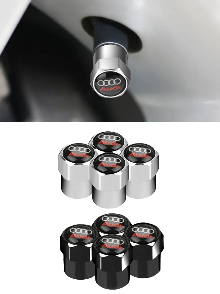 4Pcs car wheel tire valve cap decoration accessories For Audi S line